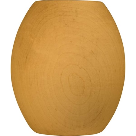 Osborne Wood Products 4 x 3 3/8 Egg Round Bun Foot in Hickory 4125H